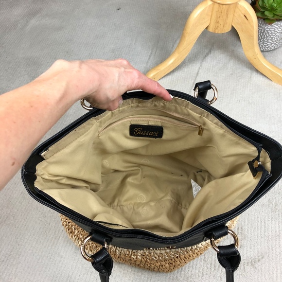 Gusacci purse woven straw hand bag - Picture 3 of 8